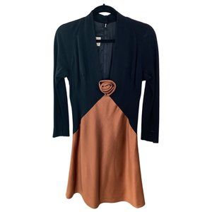 SALE!! LUIS ESTEVEZ WOMEN'S BLACK/COPPER DRESS. ABSOLUTELY GORGEOUS!!